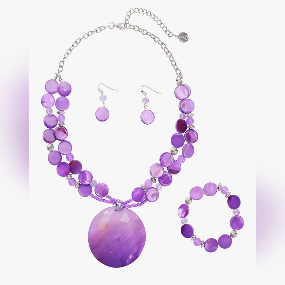 Elegant Purple Jewelry Set‎